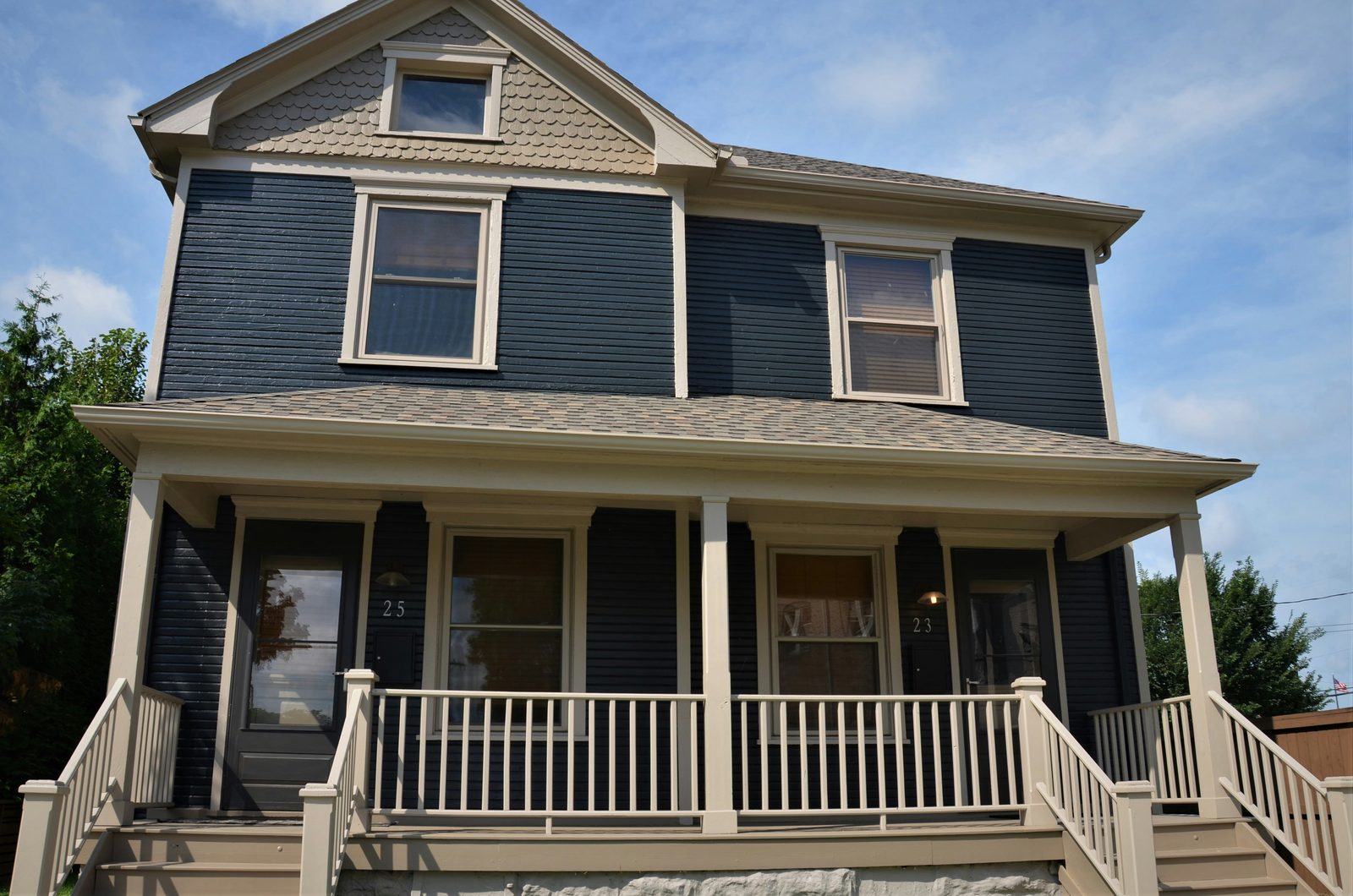 Maryland home exterior with siding and front porch