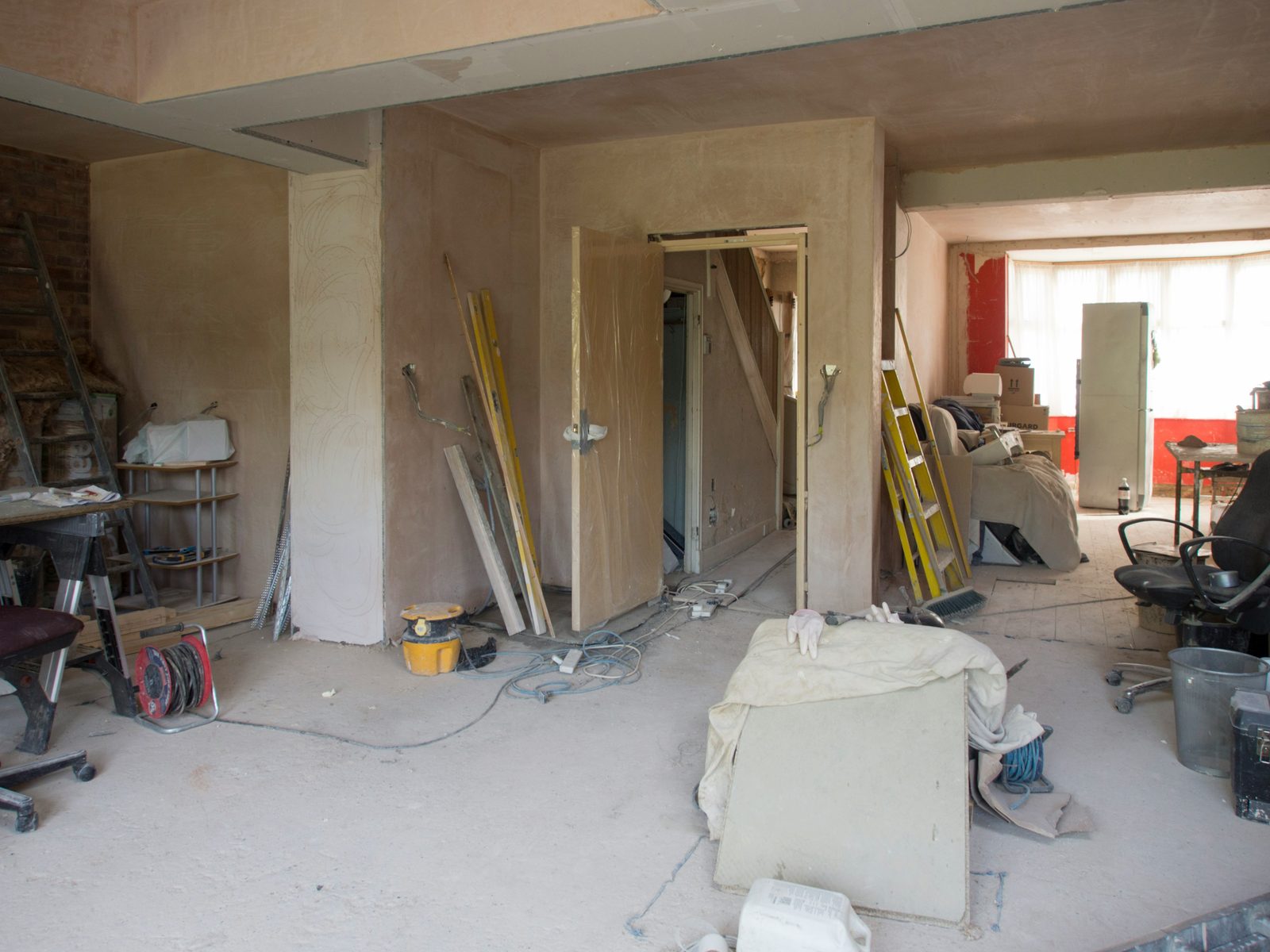 203(k) project interior during renovation