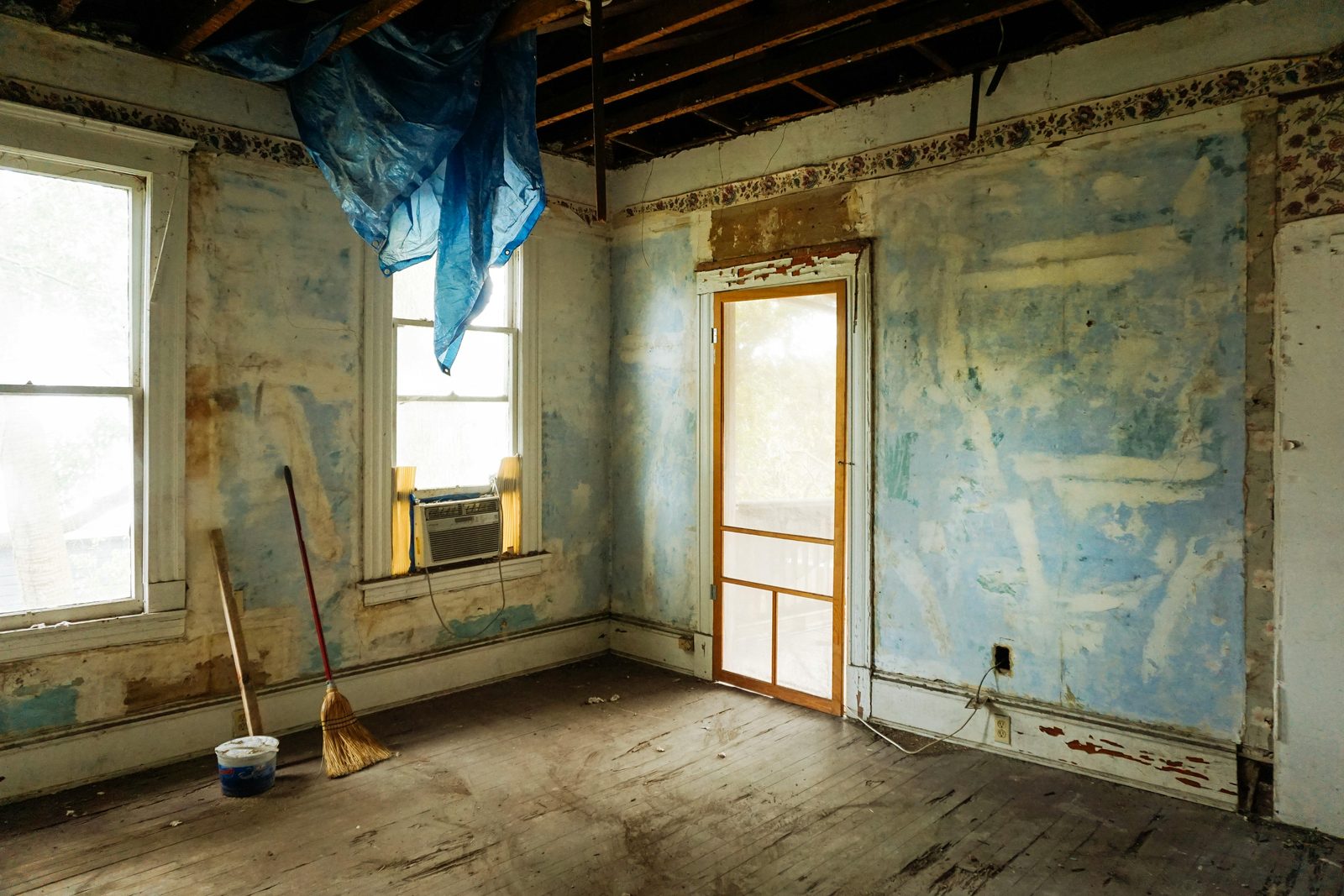 Gut renovation interior before finishes