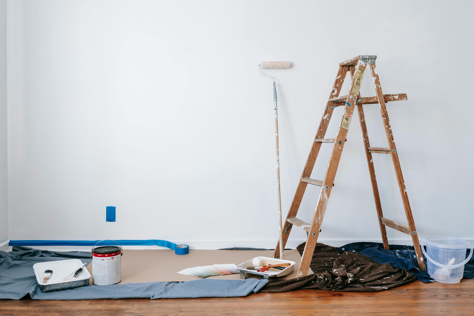 Interior repair and painting preparation
